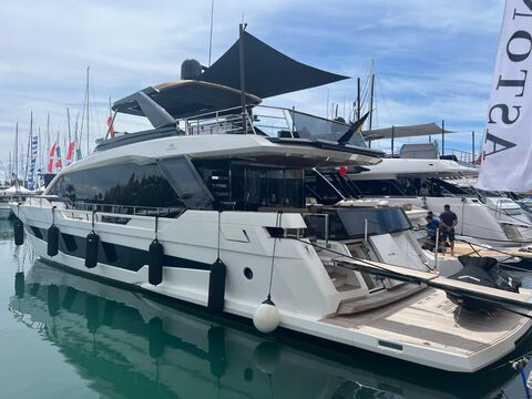 The Astondoa AS8 is being showcased at the Palma International Boat Show